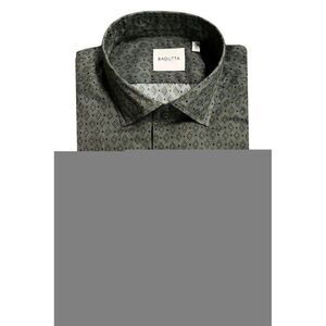 Bagutta Cotton Shirt with Classic Design Men Green Shirts